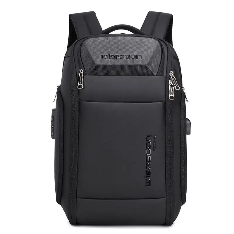 wiersoon Business Backpack For Men Waterproof Backpack Large Capacity Business  Multifunctional Password Anti-theft Laptop Bag