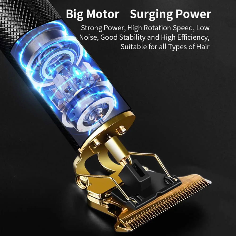 USB Rechargeable Hair Clipper Barber Professional Electric hair trimmer Shaver Trimmer Beard 0mm Hair Cutting Machine for men