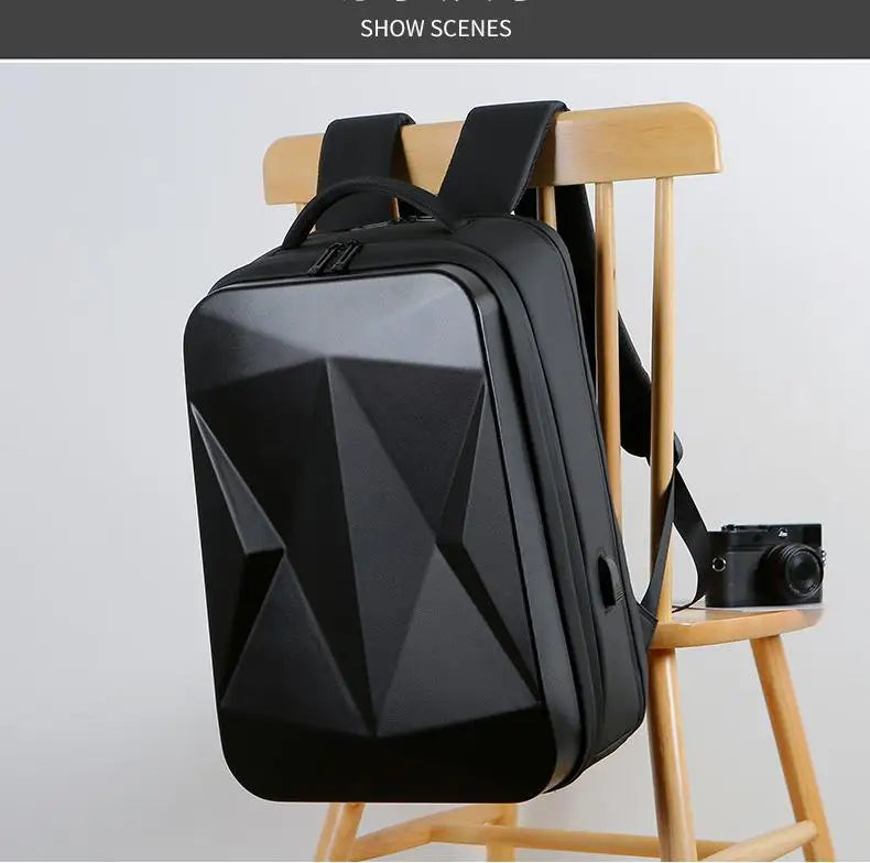 Fashion Men's Backpack Large Capacity Business Laptop Bag Usb Waterproof Suitcase Wholesale Multifunctional Hard Shell Bag