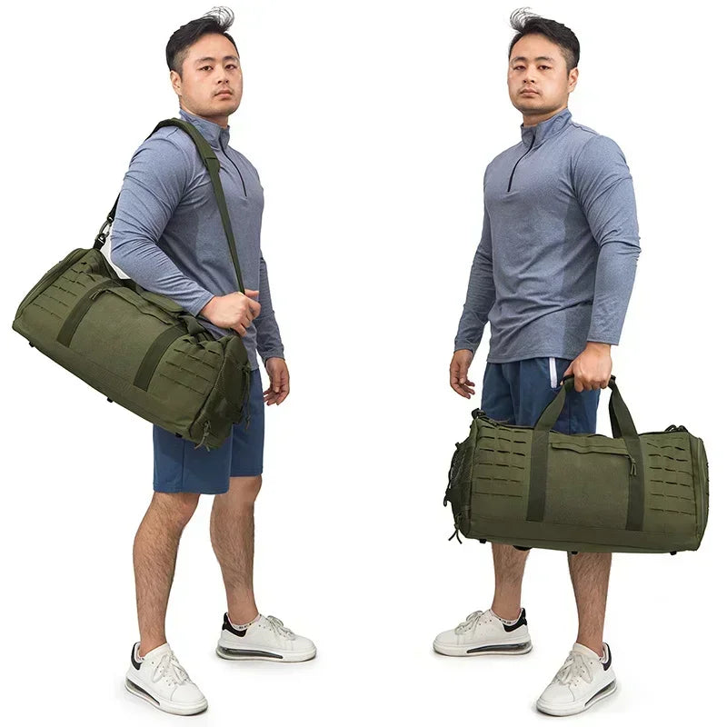 40L Sport Gym Bag Tactical Travel For Men Fitness  Training With Shoe Basketball Weekender Bag carry on luggage Duffle pack