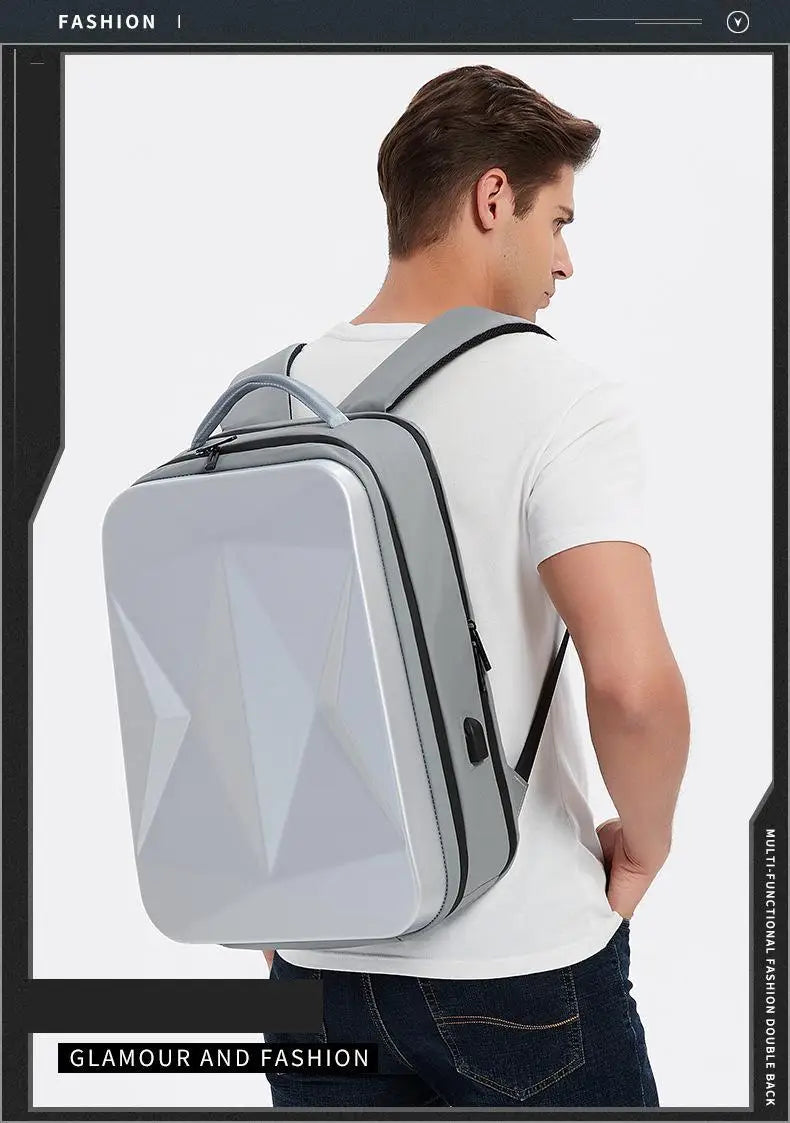 Fashion Men's Backpack Large Capacity Business Laptop Bag Usb Waterproof Suitcase Wholesale Multifunctional Hard Shell Bag