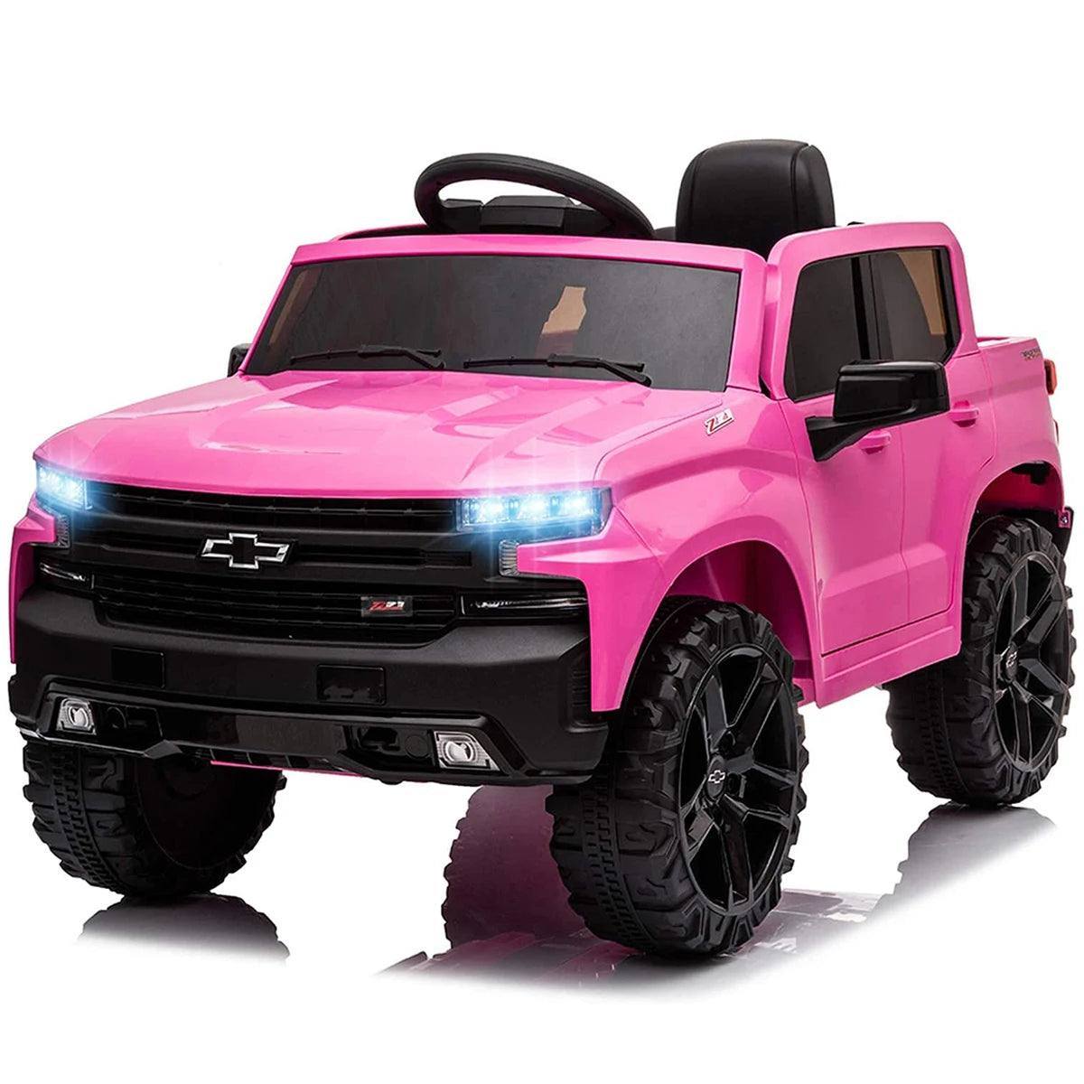 12V Electric Ride On Car 4 Wheeler Truck Safety Toy with Music Radio LED Lights  Truck Car Remote Control Kids' Ride on Vehicles