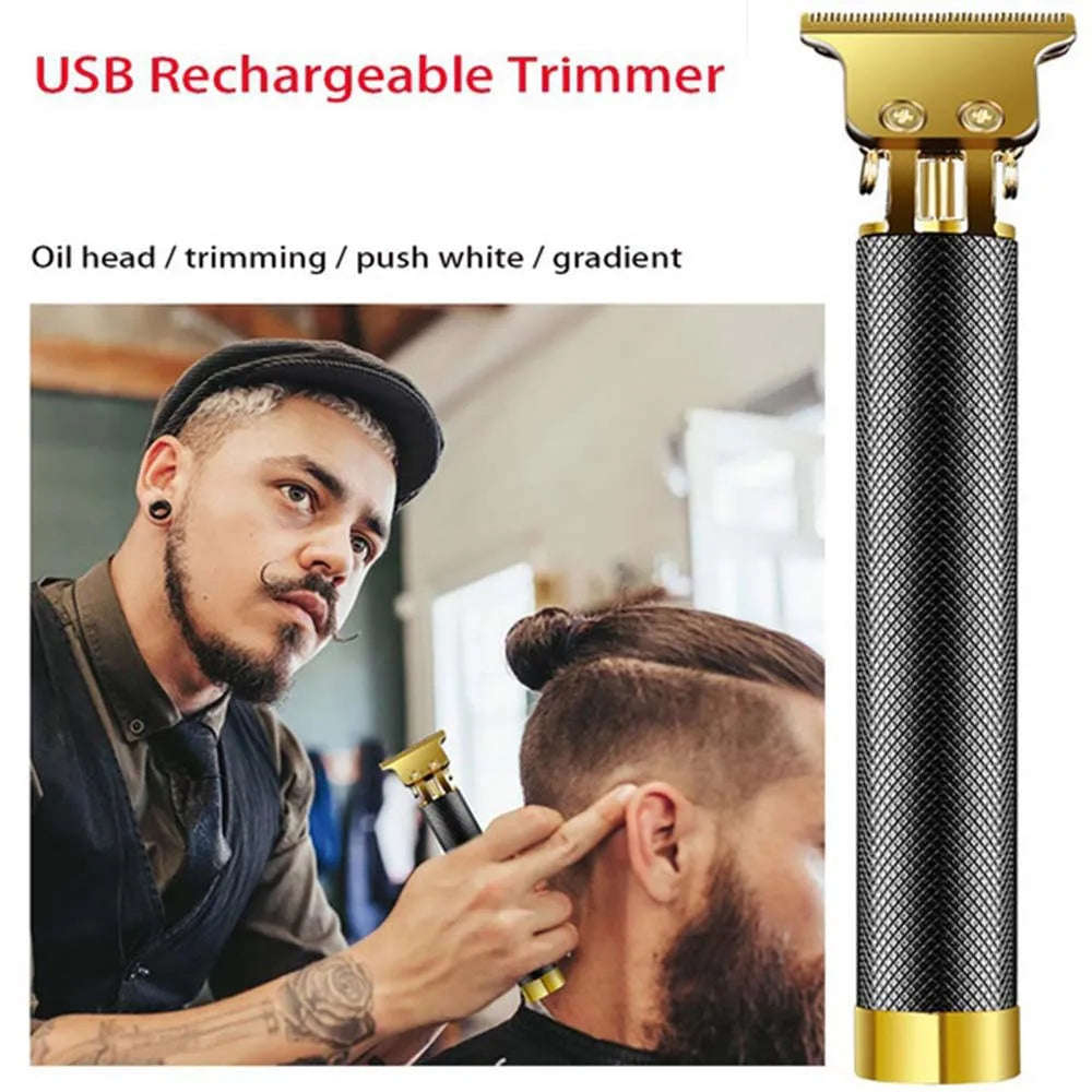 USB Rechargeable Hair Clipper Barber Professional Electric hair trimmer Shaver Trimmer Beard 0mm Hair Cutting Machine for men